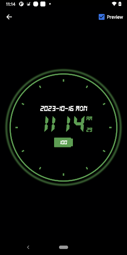 Digital Clock Widget Screen 2