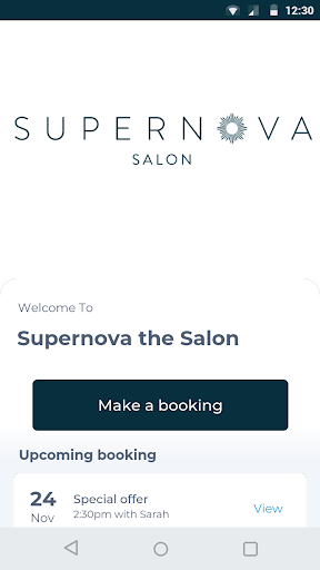 Android application Supernova the Salon screenshort