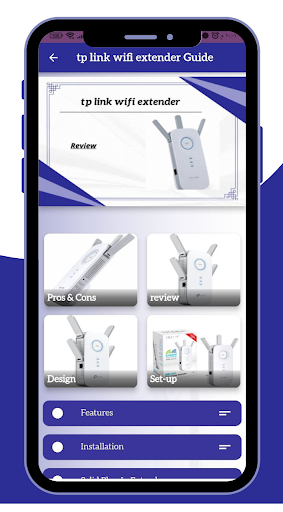 Android application tp link wifi extender Guide screenshort