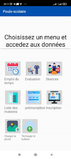 Android application Parent responsable screenshort