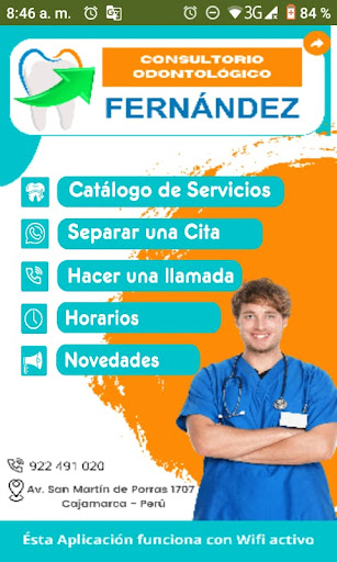 Android application C. Odontológico Fernández screenshort