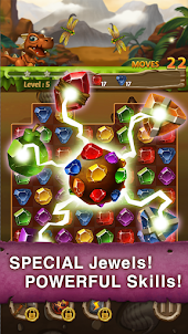 Jewels Dino Age: Match3 Puzzle