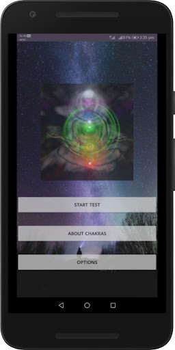 Android application Chakra Personality Test screenshort