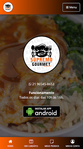 Android application Supremo Gourmet Delivery screenshort