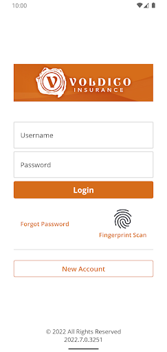 Android application Voldico Insurance screenshort