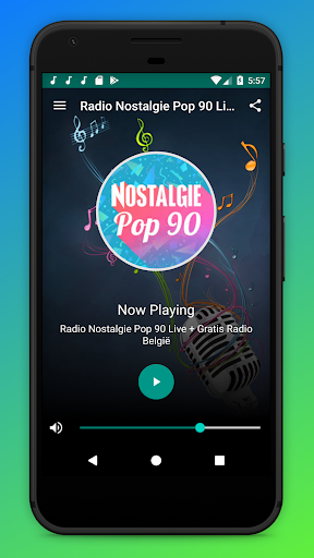 Android application Nostalgie Radio Pop 90 België screenshort