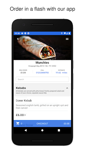 Android application Munchies screenshort