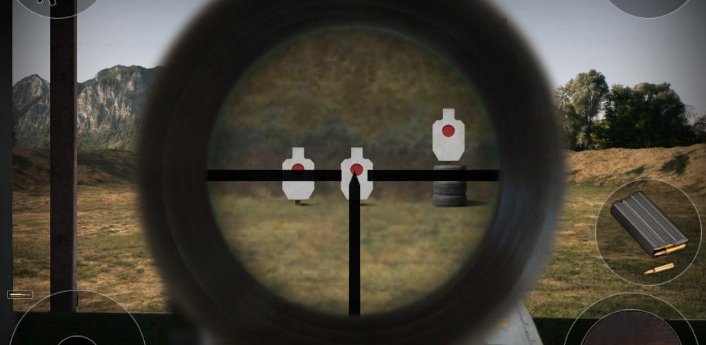Игры стрельба снайпера. Sniper time: the shooting range. Прицел снайпера. Стрельба из снайперской винтовки по мишеням. Вид через прицел снайперской винтовки.