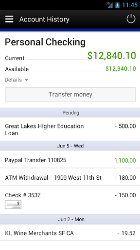 Android application Los Angeles Police FCU Mobile screenshort