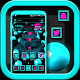 3D Cyan Ball and Cubes Launcher Theme دانلود در ویندوز