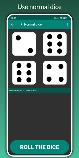Android application Custom Dice screenshort