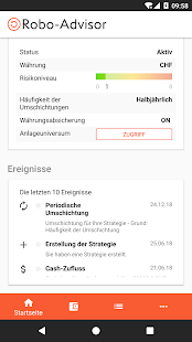 Swissquote Robo-Advisor Screenshot