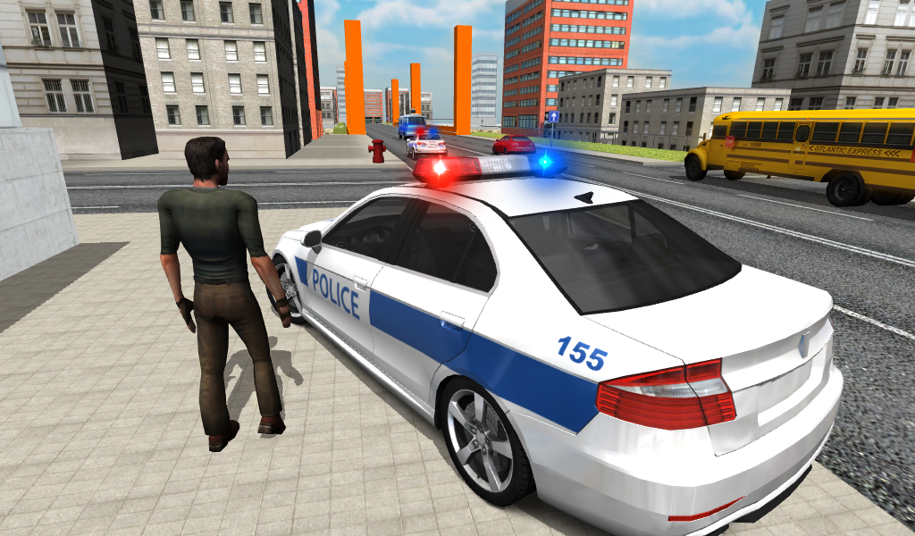 Android application Police Car Driver screenshort