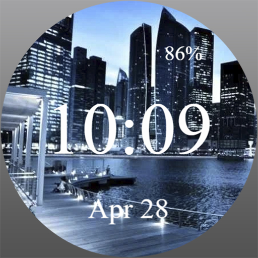 Sunset Pier - Watch Face Download on Windows
