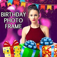 Birthday photo frame with text