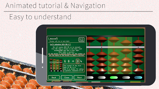 Screenshot of Abacus Lesson - Division -