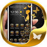 Luxury Gold butterfly Theme icon