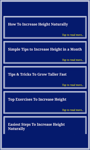 Height Growth Screen 3
