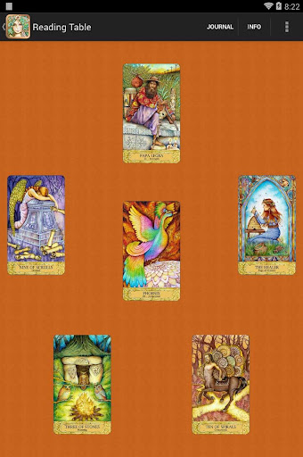 Screenshot of Chrysalis Tarot