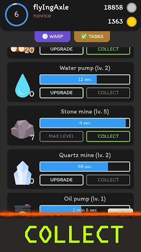 Android application Rare Items - idle and crafting screenshort