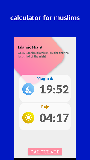 Android application Islamic Night screenshort