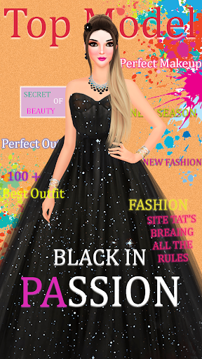 Android application Black Fashion Dress Up Lover screenshort