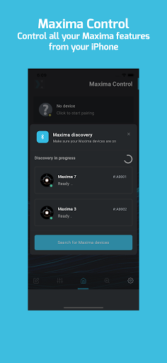 Android application Maxima Control screenshort