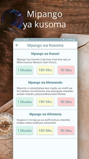 Biblia Takatifu, Swahili Bible Screen 2