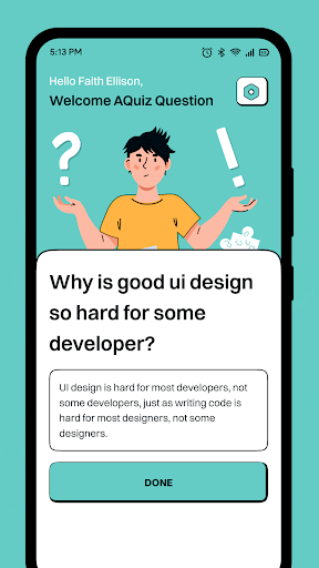 A Quiz Question Screen 2