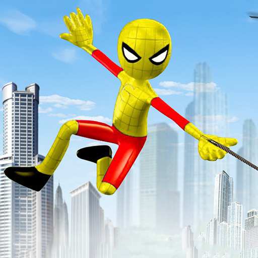 Rope Hero Spider Flying Hero