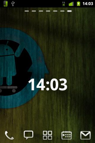 Android application Minimalistic Clock Widget screenshort