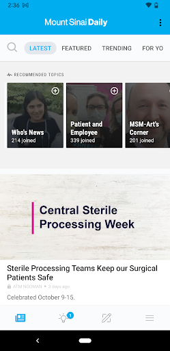 Mount Sinai Daily Screen 2