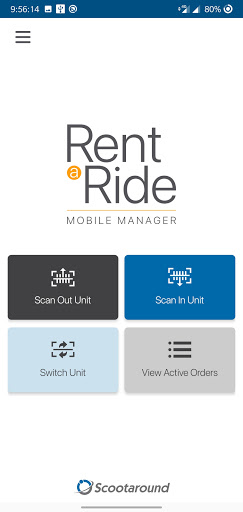 Rent A Ride - Mobile Manager Screen 2