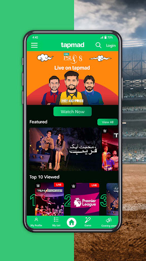 tapmad: Live Cricket & Movies screenshot 3