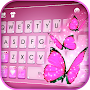 Pink Dreamy Butterflies Keyboa