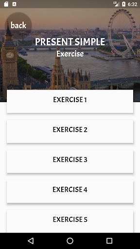 English grammar exercise Screen 3