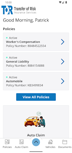 TOR Insurance Services Screen 2