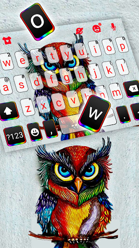 Colorful Cool Owl Theme Screen 2