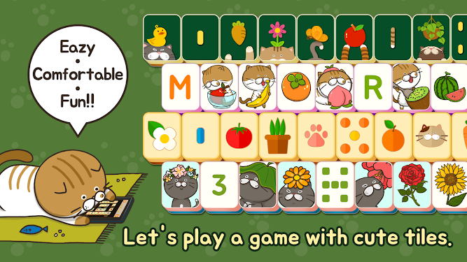 #2. Mahjong Cat Solitaire (Android) By: GaG Salon