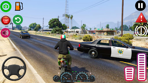 Police Bike Chase-Car Chase 3d