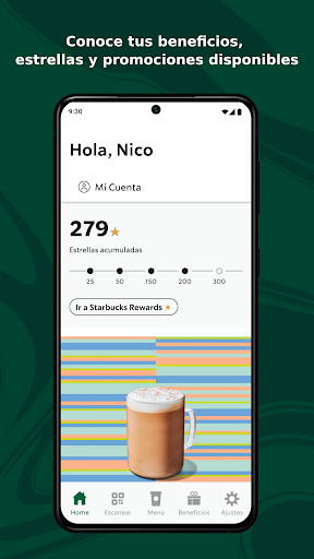 Android application Starbucks Perú screenshort