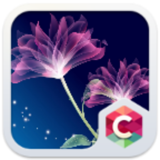 Neon Flower Theme C Launcher 4.8.7 Icon