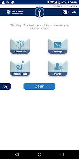 Android application eTrucknow screenshort