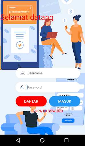 Android application Pusvo screenshort
