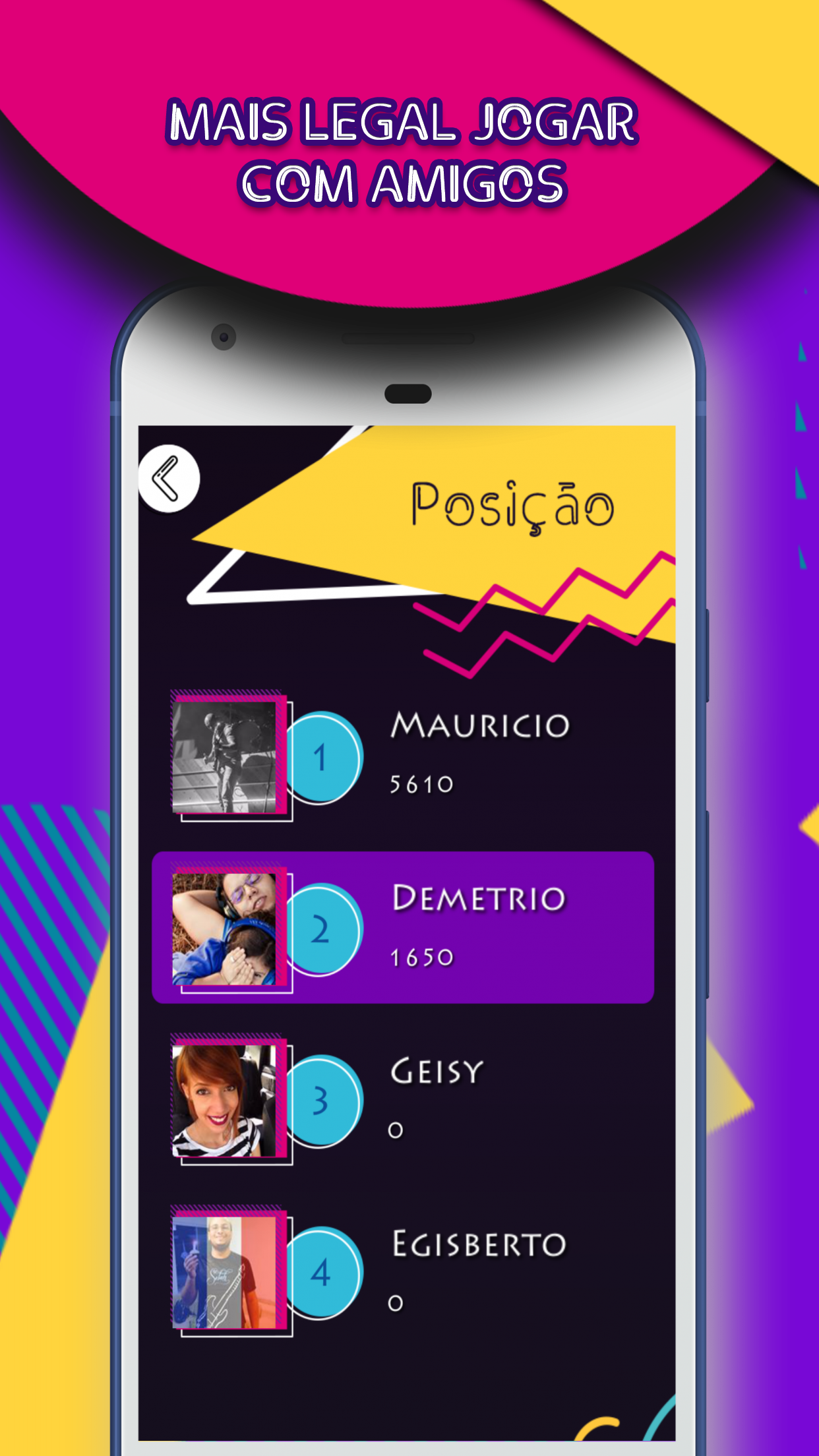 Android application Eu Sei a Música screenshort