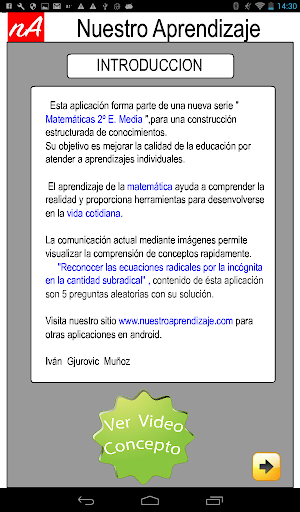 Raíz enésima, ecuacion radical Screen 2