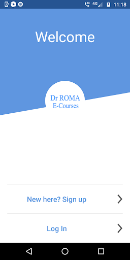 Android application Dr Roma E-Courses screenshort