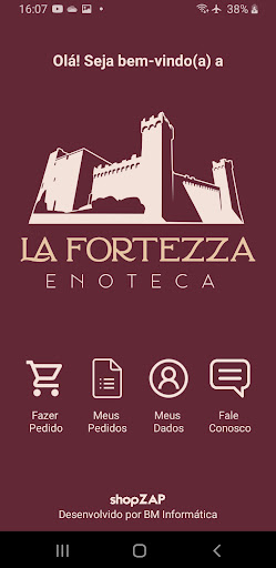 Android application La Fortezza Enoteca screenshort