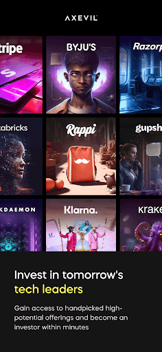 Screenshot of Axevil — venture investments