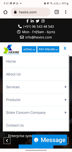 HEXIRE INFORMATICS PVT. LTD. Screen 2